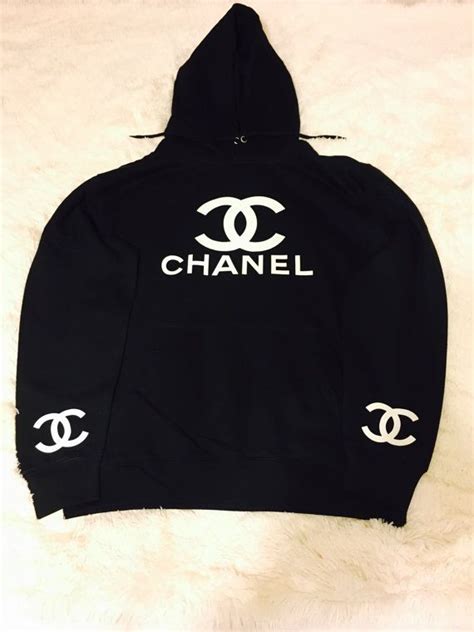 chanel tie dye hoodie|chanel leather cardigan.